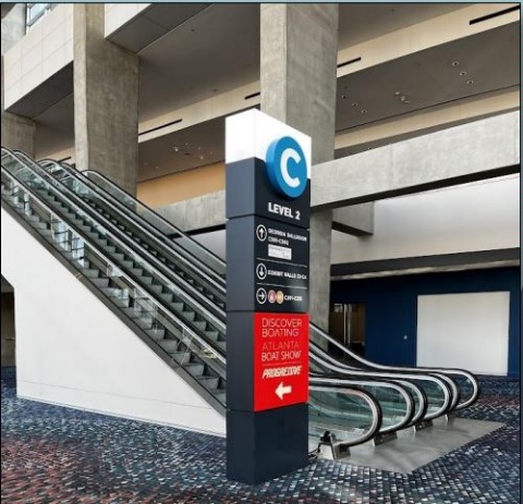 Picture of C - Building Totem LED - Level 2 - Info Desk